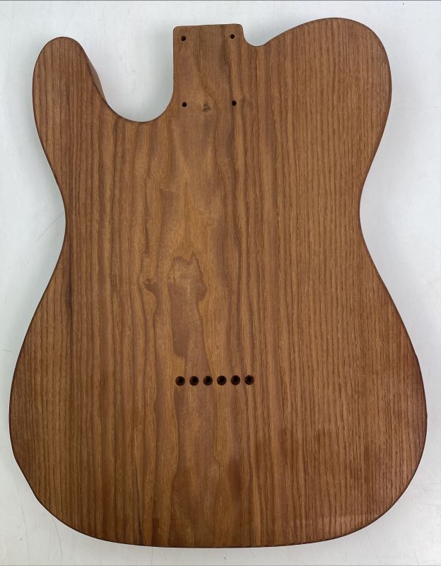 Body American Ash, Choco, 1-pc., Tele, Unique Piece #007